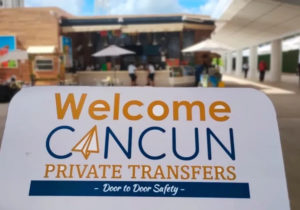 cancun private airport transfers with beer